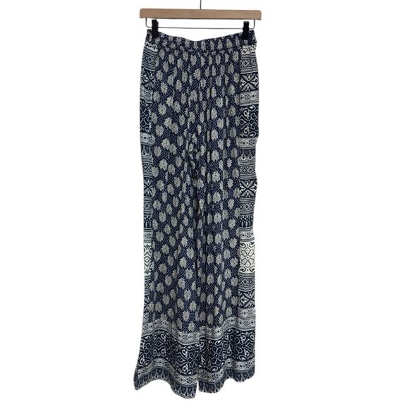 NWT Solitaire Boho Pull-On Beach Pants in Blue - Size S - Picture 2 of 7
